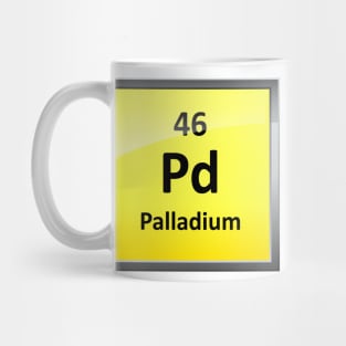 Palladium Periodic Table Element Symbol Mug